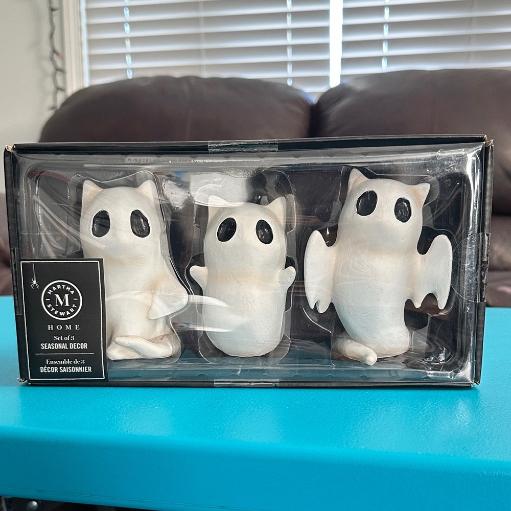 Martha Stewart Cat Ghost Figurines